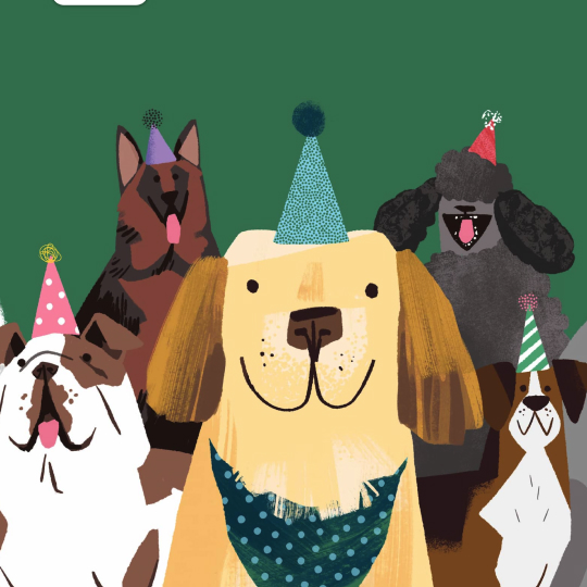 dog birthday card