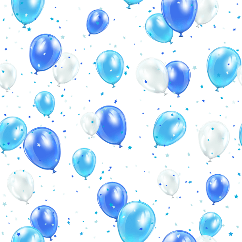 blue balloons